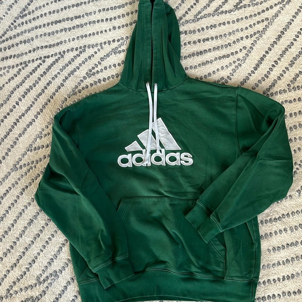 Men’s green Adidas hoodie L